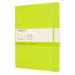 Блокнот Moleskine Classic Soft Xlarge A5+ 96 листов без линовки салатовый на сшивке (190x250 мм)